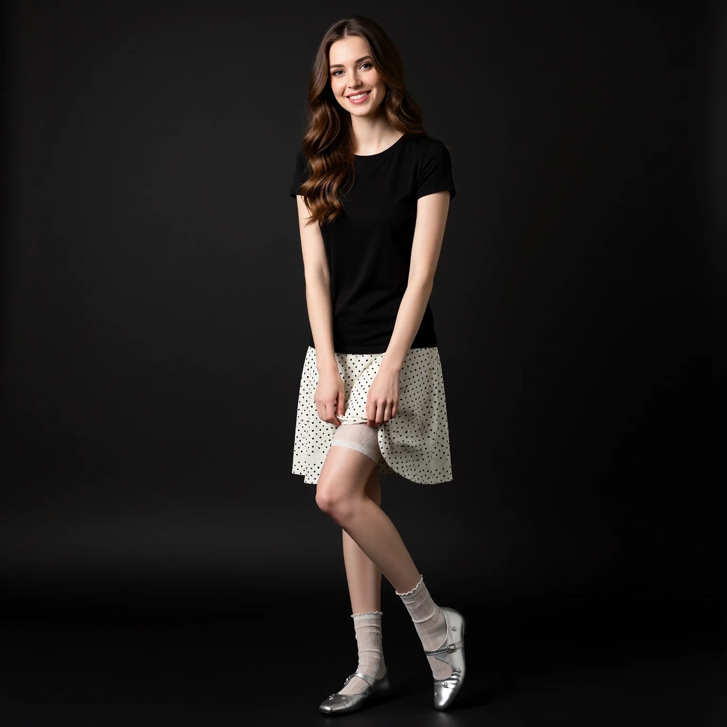 White Lace Ruffle Ankle Socks Women - Sheer Breathable Ballet Style