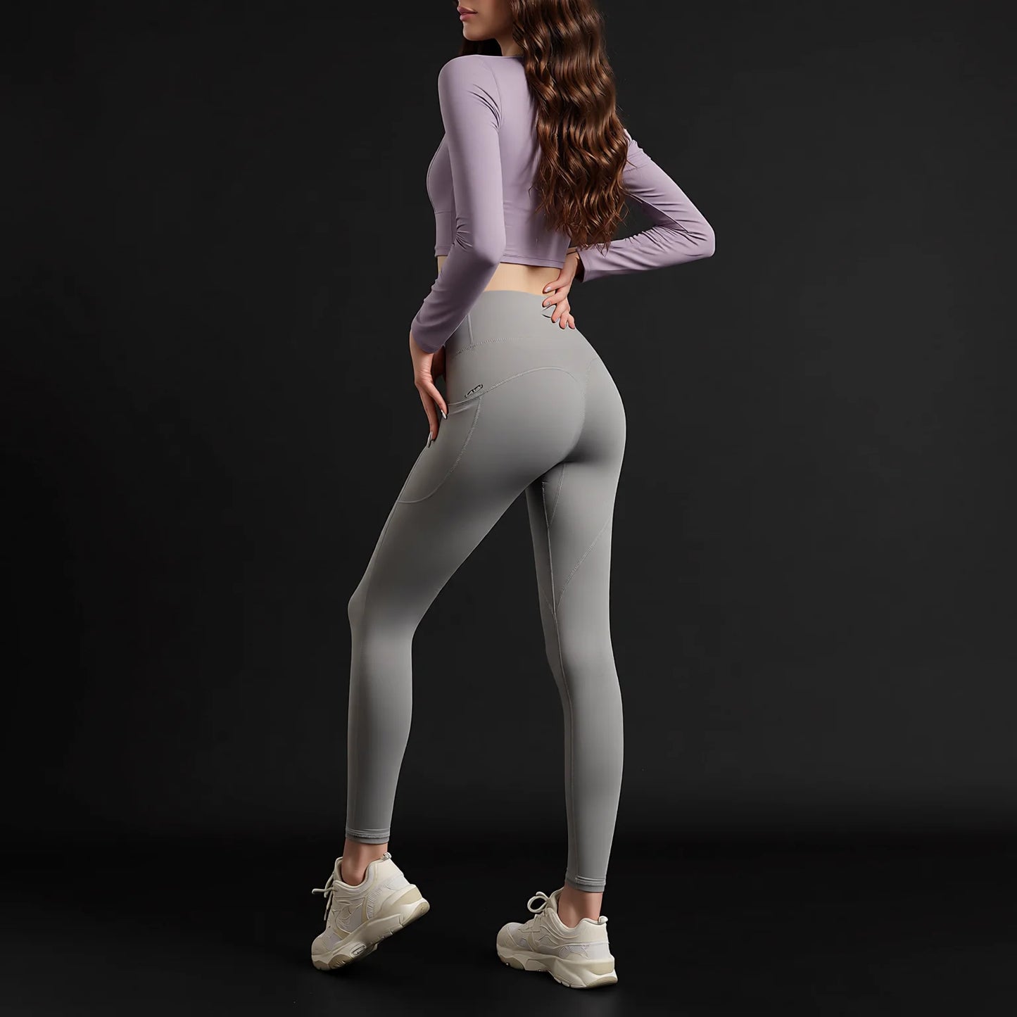 Side Pocket Bare Skin Feel Yoga Pants