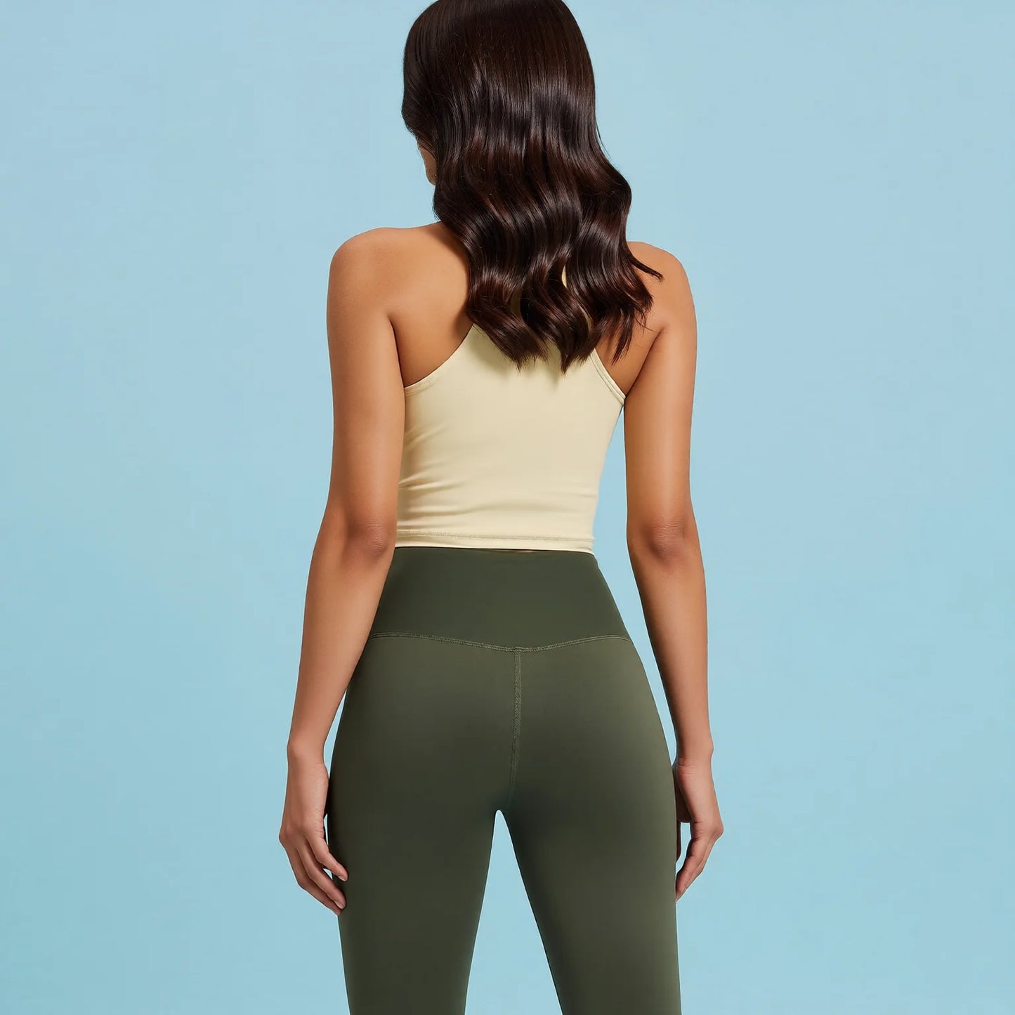 High Waist Peach Butt Lifting Yoga Leggings Nude Feel