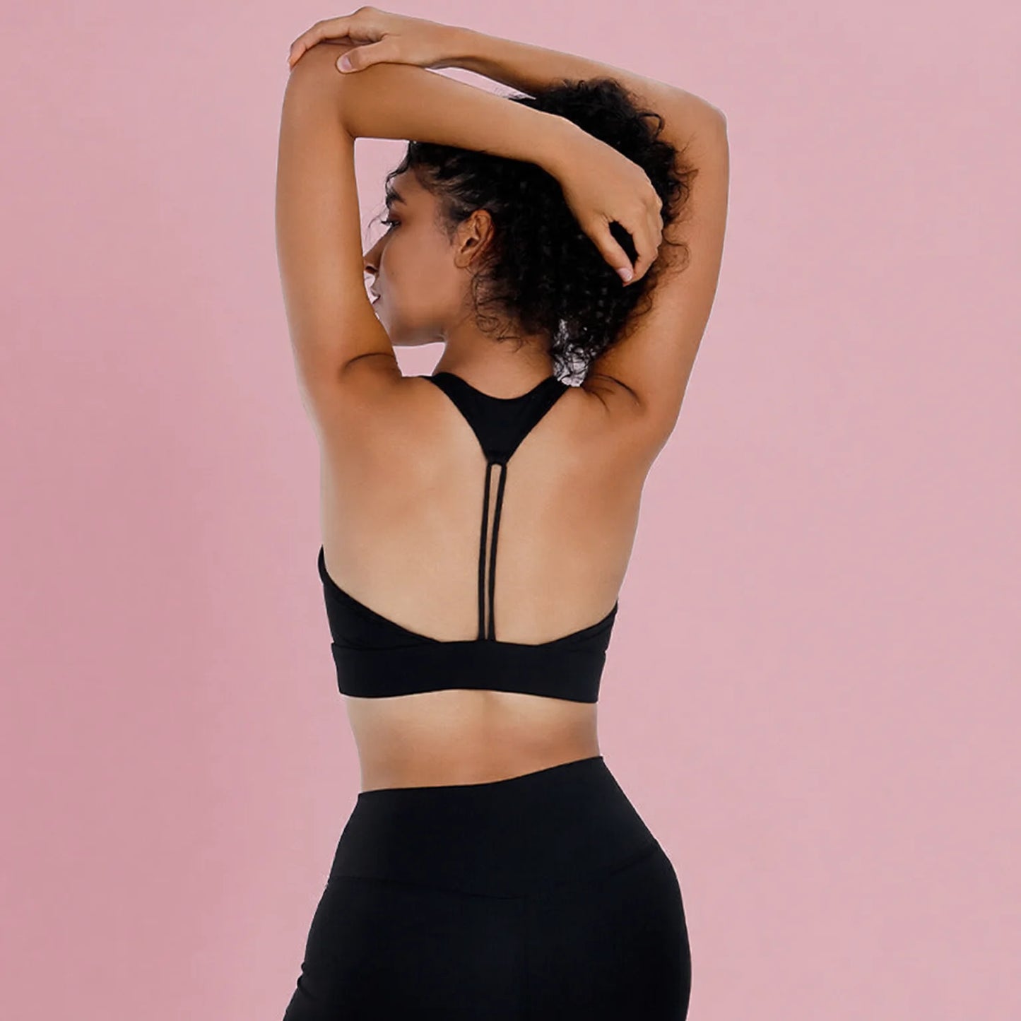Bareback Sports Bra with Fixed Cups - Mid-Intensity Support