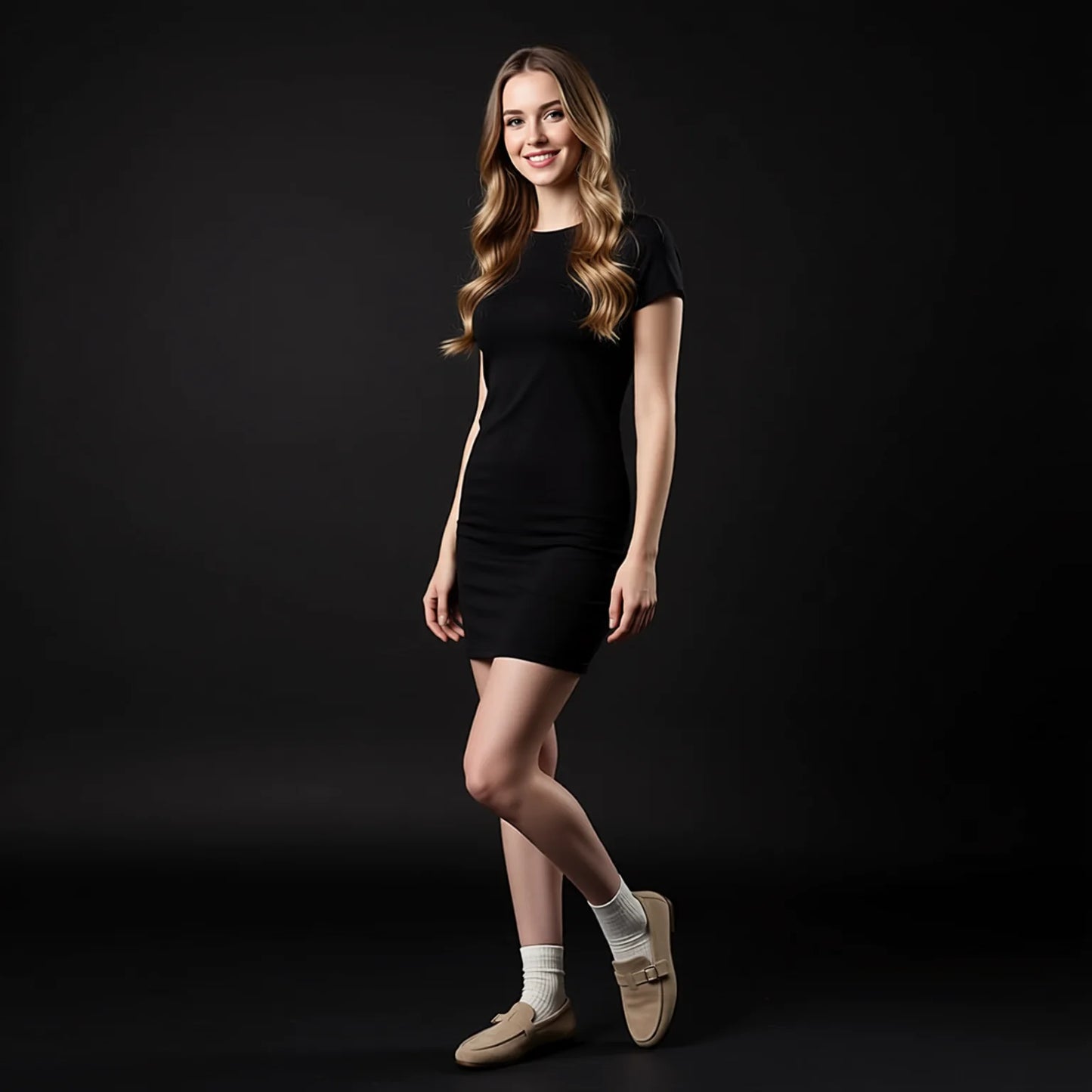 Sheer Floral Lace Trim Mid Calf Socks for Women
