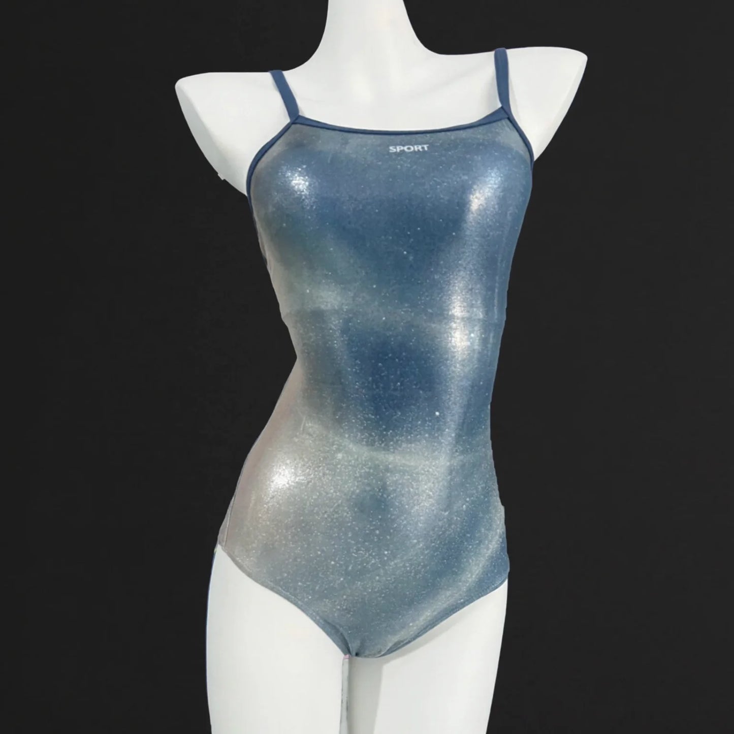 professional racing swimsuit tight fit low cut high leg coverage with chest pad