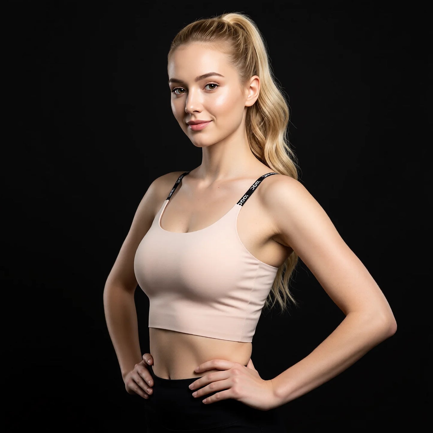 Seamless Invisible Yoga Sports Bra One-Piece Support