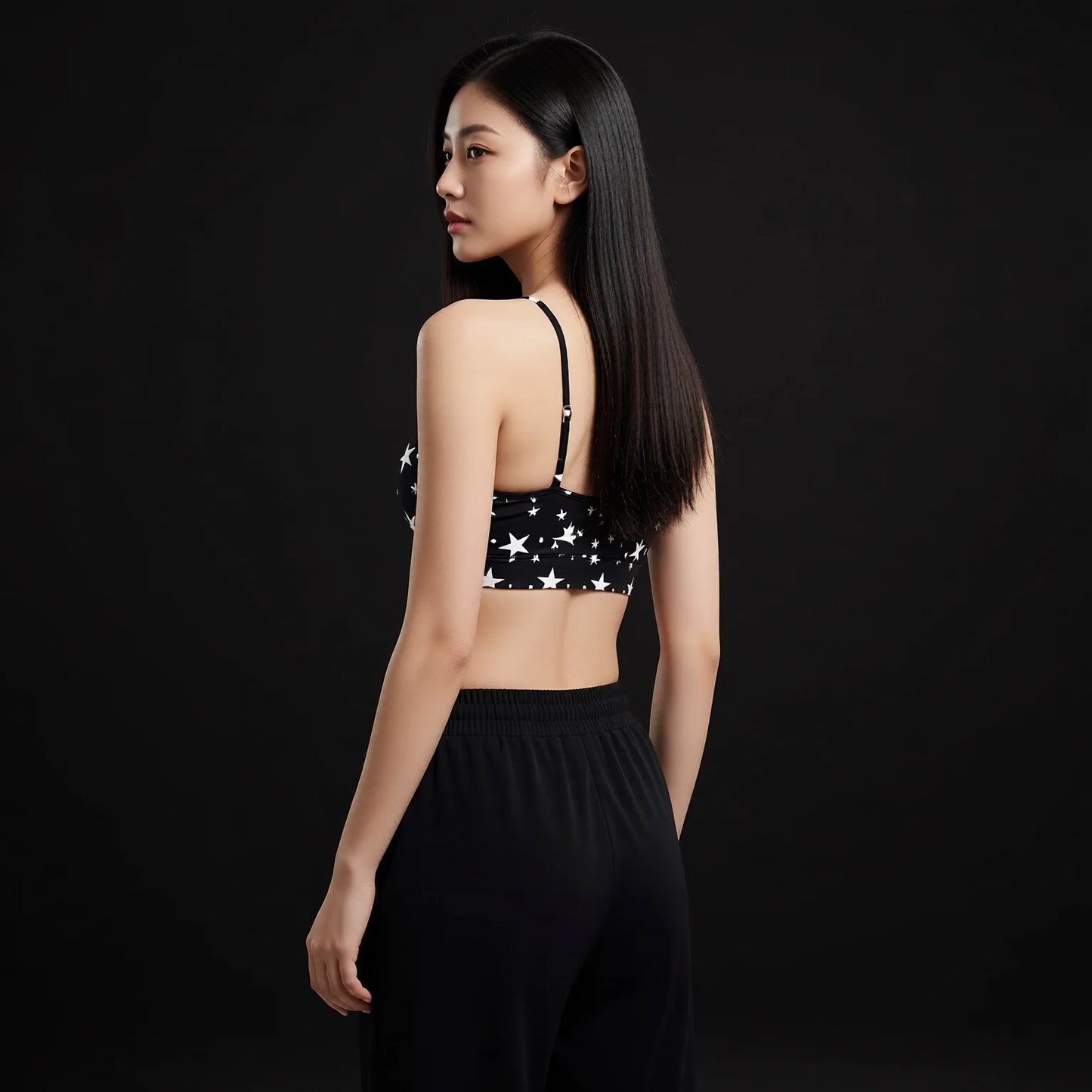 Thin Strap High Elastic Sports Bra for Yoga Fitness & Outdoor Activity