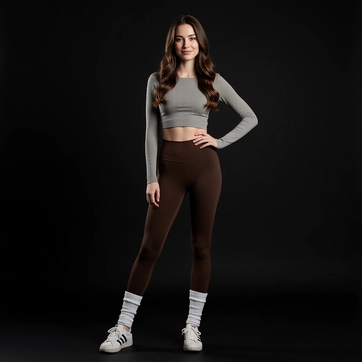 High-waisted butt-lifting leggings
