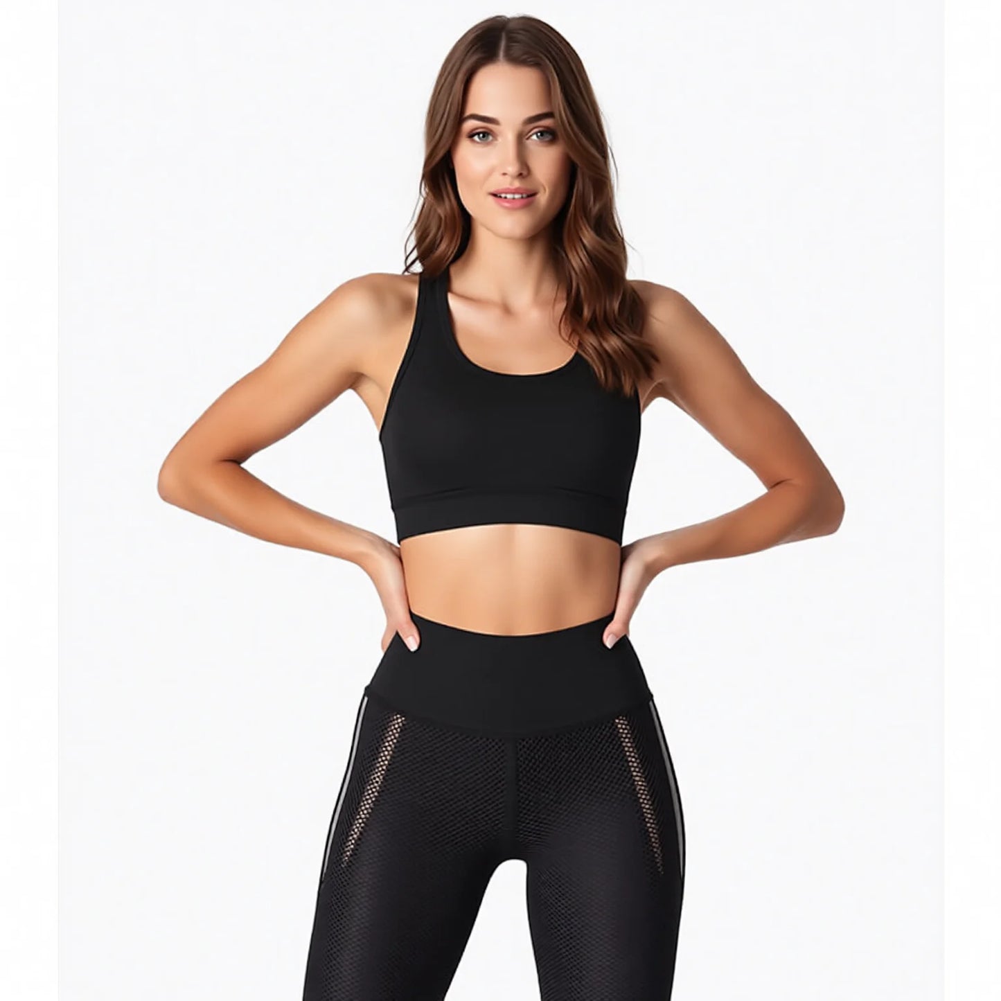 High Waist Snake Print Butt Lifting Leggings Black Yoga Gym Tights