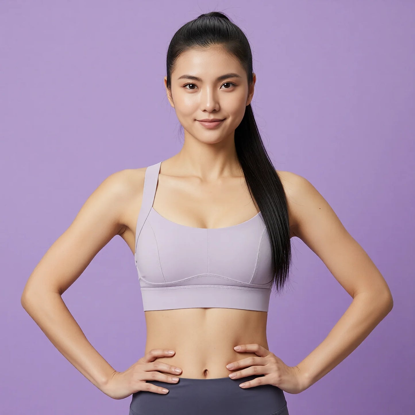 High-Intensity Running Sports Bra - Anti-Vibration Pull-Through Support Bra