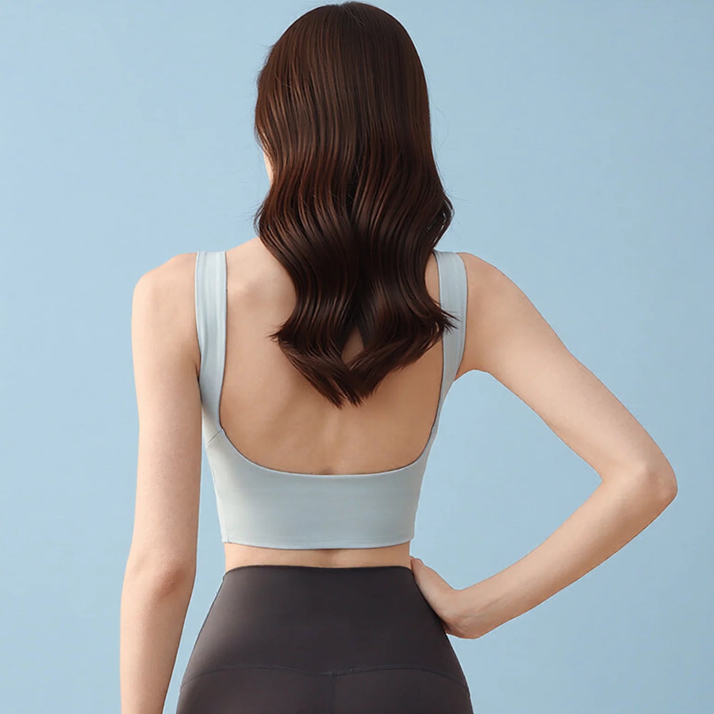 U Back Yoga Top with Built-in Pads