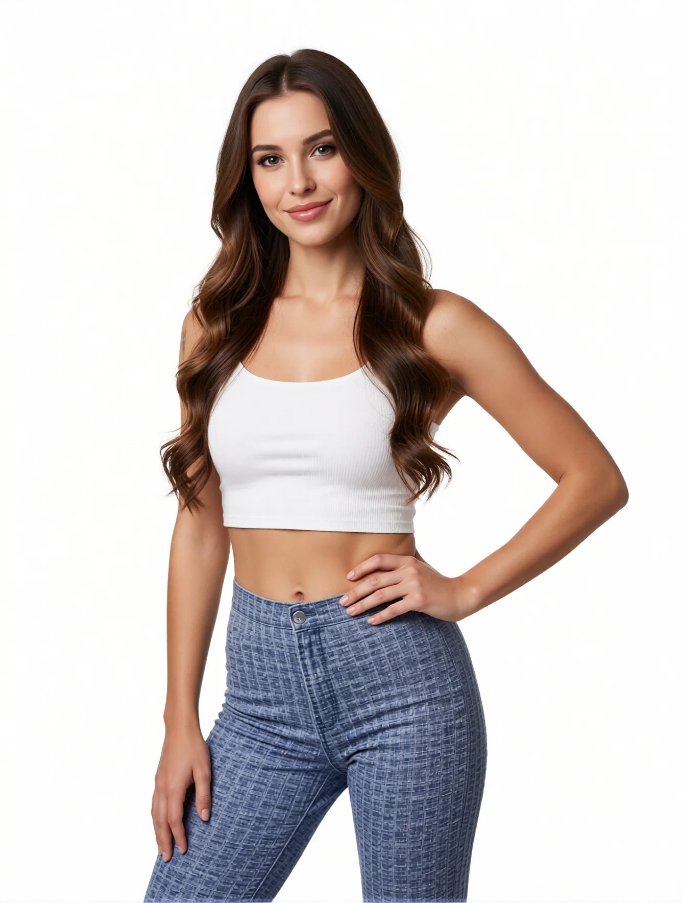 High Waisted Flared Yoga Pants with Butt Lifting Scrunch
