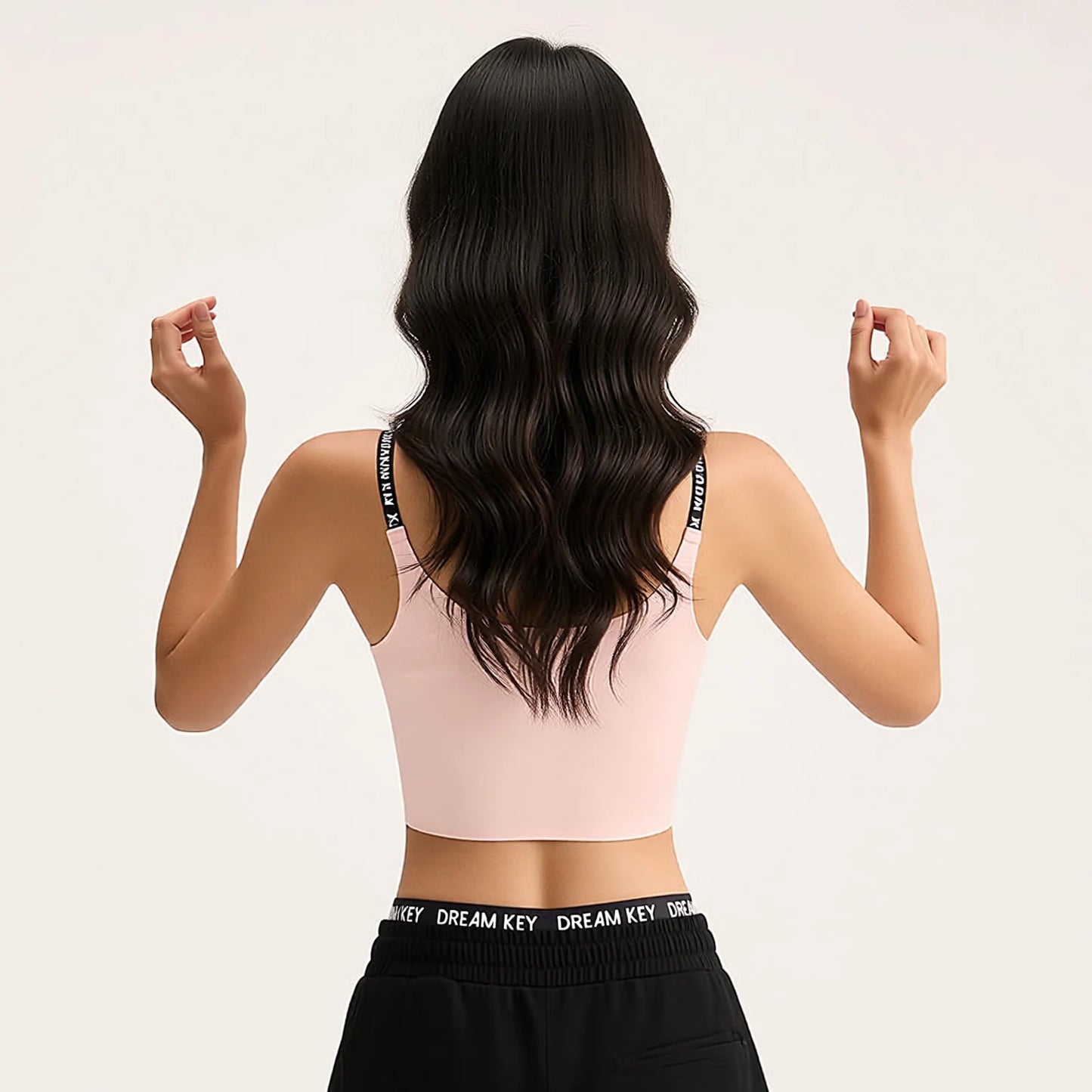 Adjustable Strap Crop Tank Sports Bra Jelly Gel Pad Yoga Gym