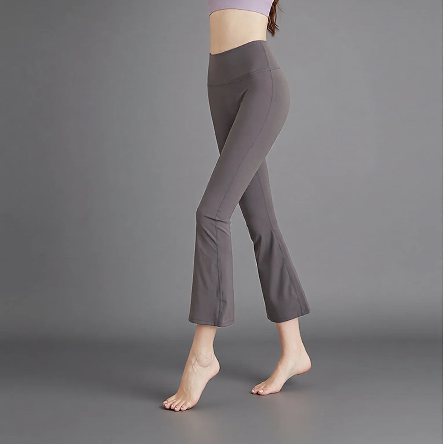 High Waist Butt-Lifting Micro Flare Yoga Pants