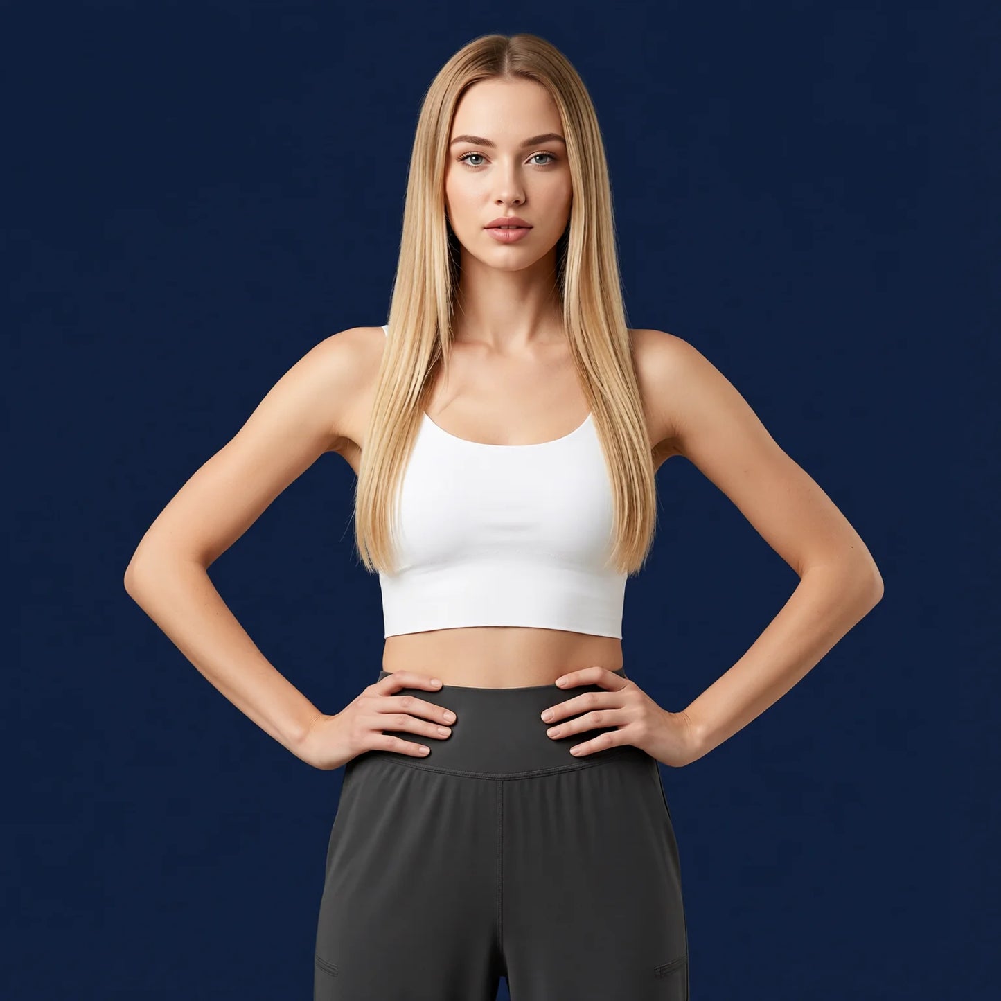 High-Waisted Drawstring Lounge Pants with Pockets