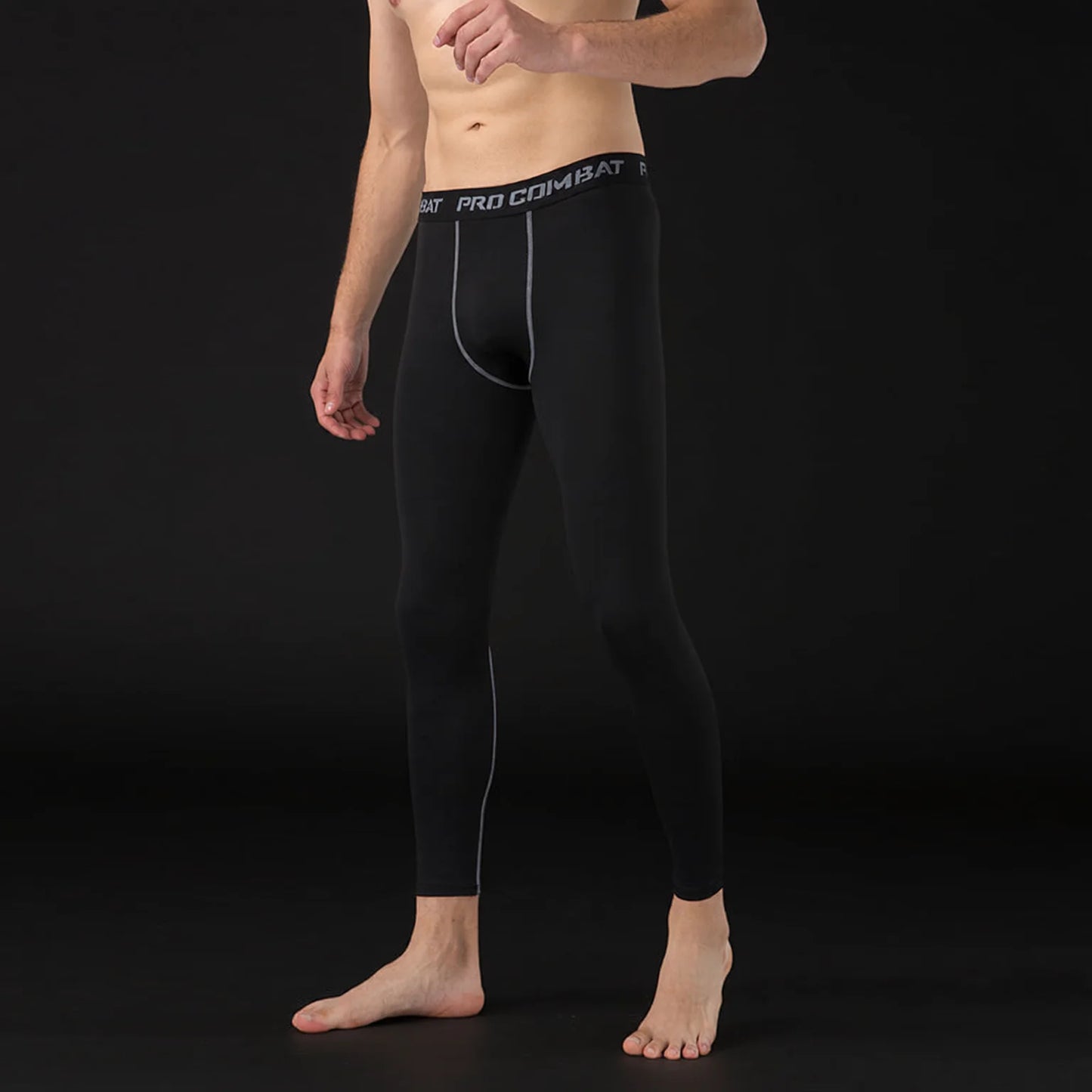 men's compression leggings - fast dry athletic tights for running yoga basketball