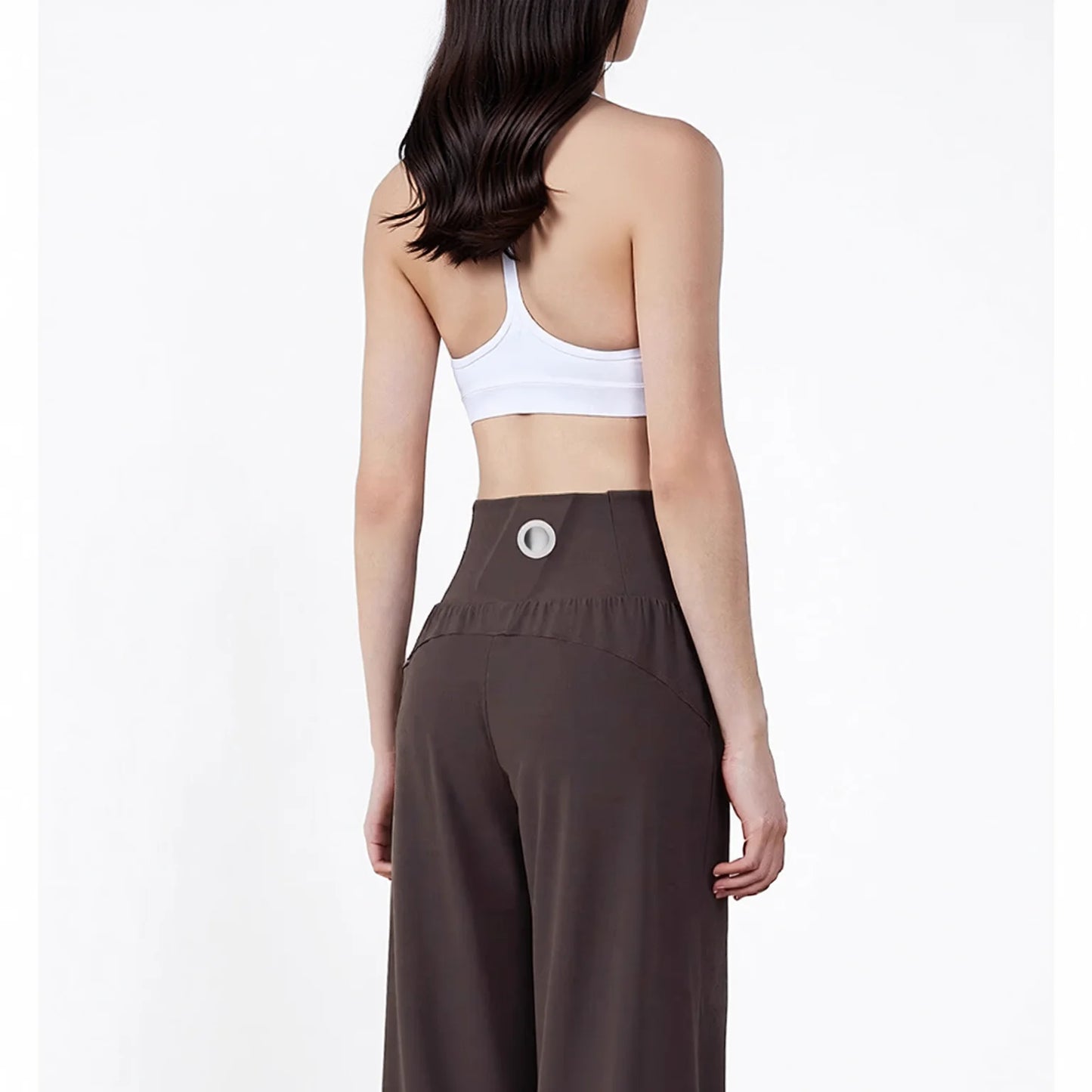 High Waisted Wide Leg Yoga Pants Women Loose Drape Slimming