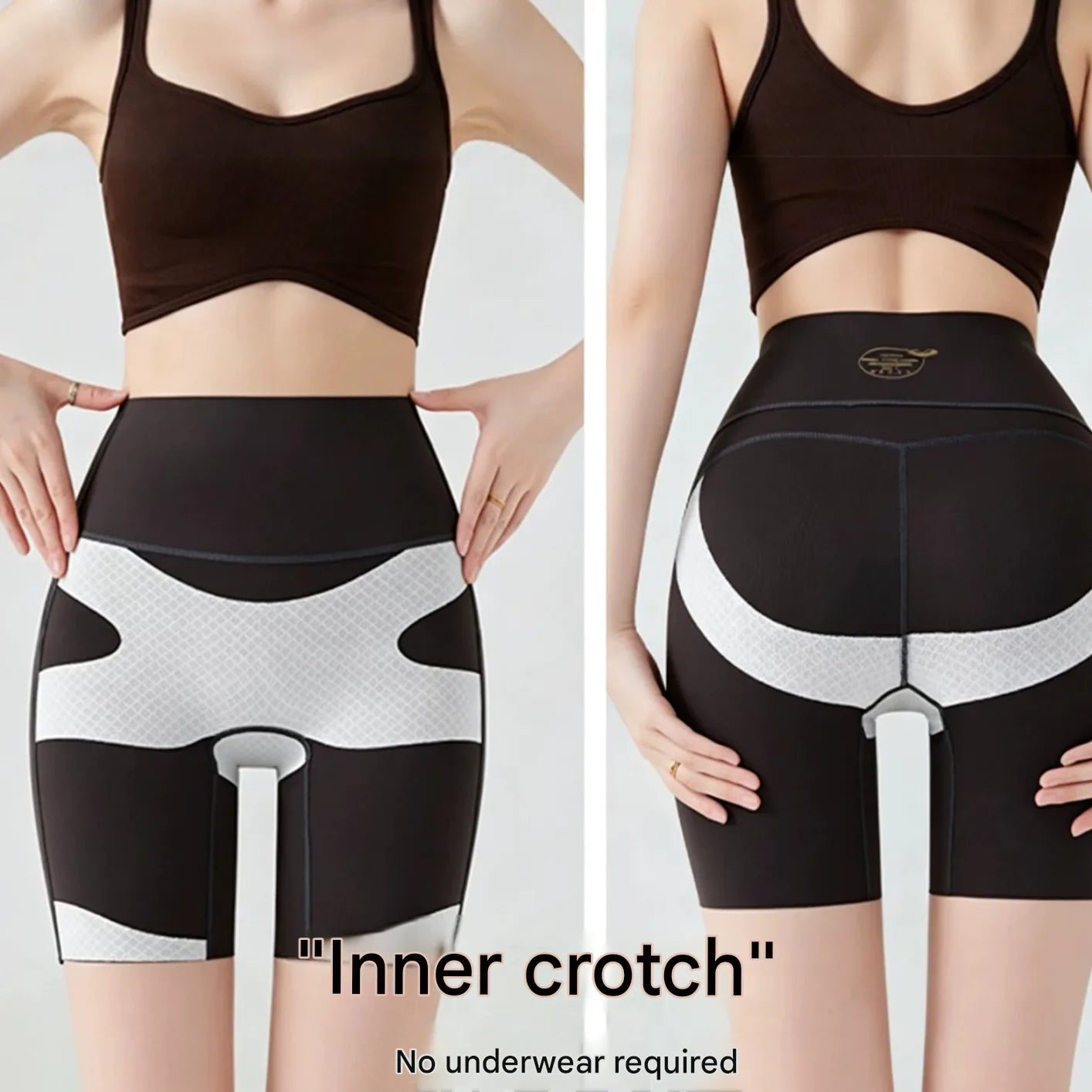 High-Waist Peach Butt Lift Quarter Sports Shorts Reflective
