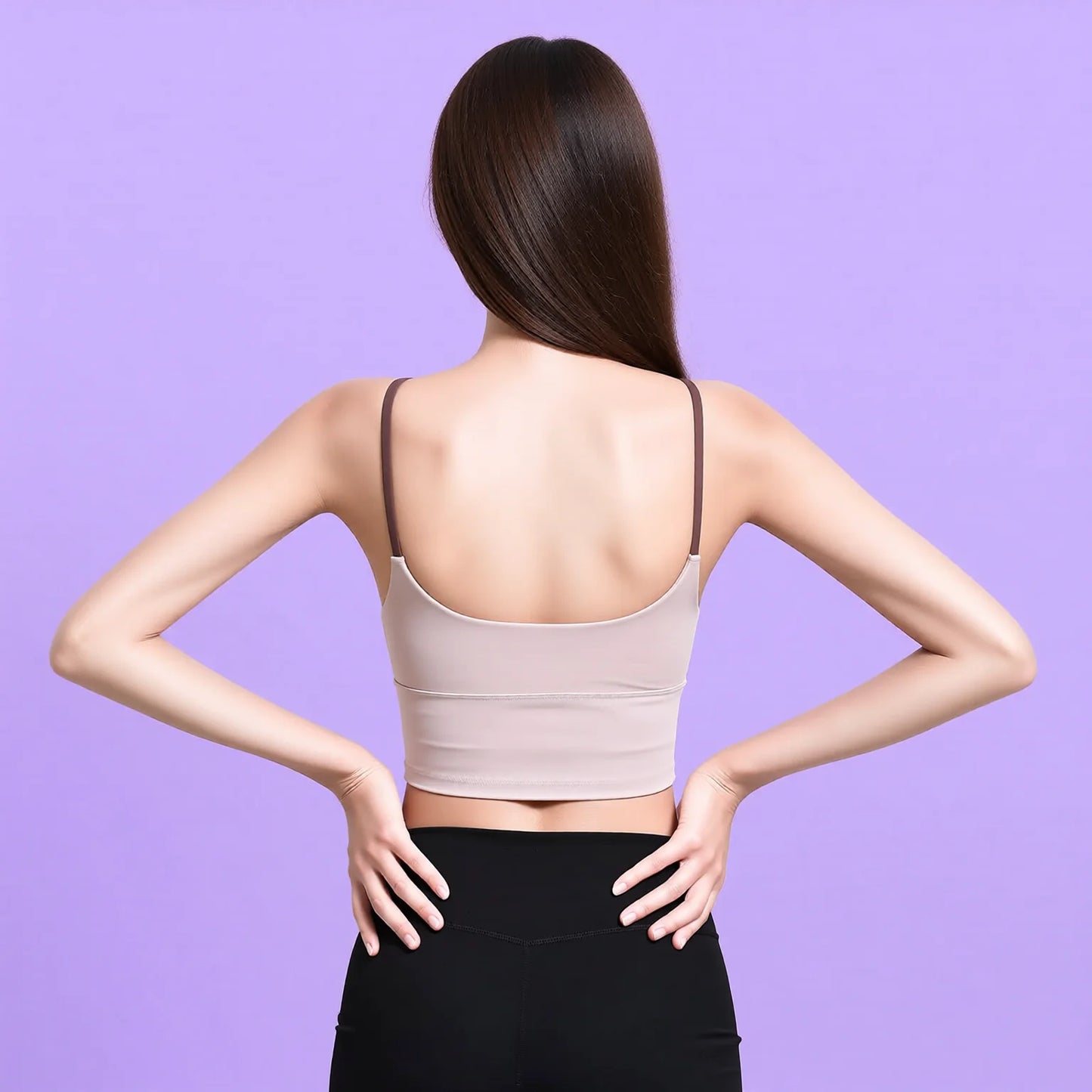 Summer Thin Strap Rear-Coverage Sports Bra