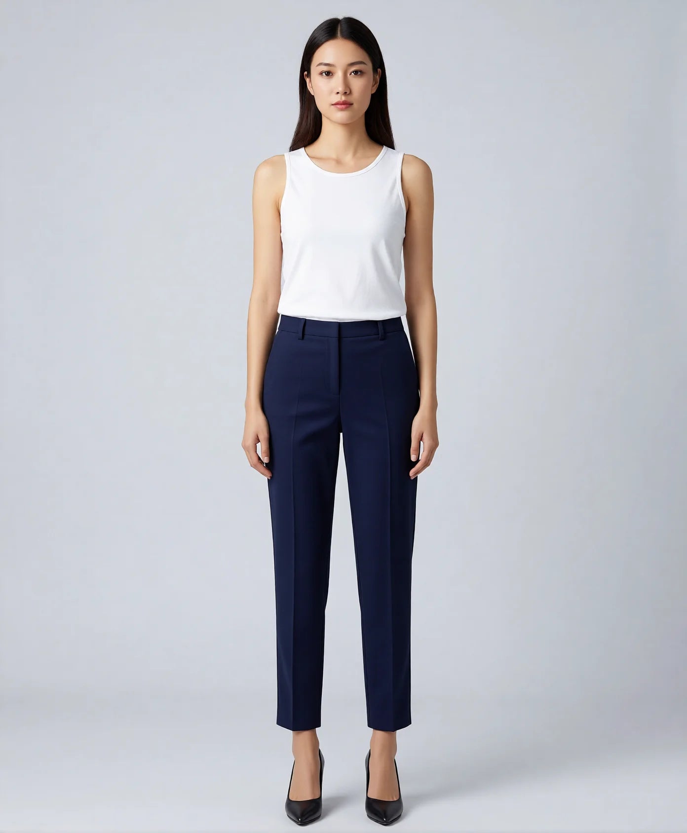 High Waisted Flared Yoga Pants with Ruffle Trim & Butt Lifting