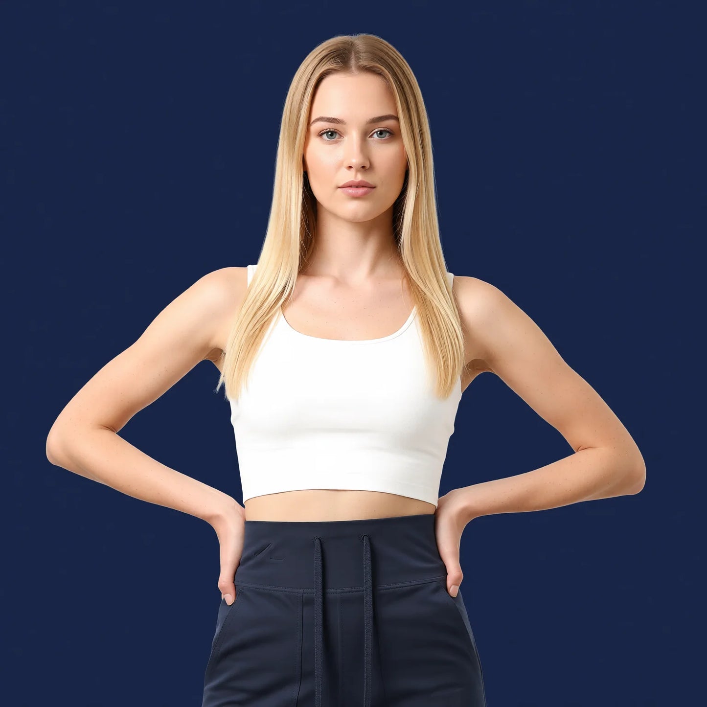 High-Waisted Drawstring Lounge Pants with Pockets