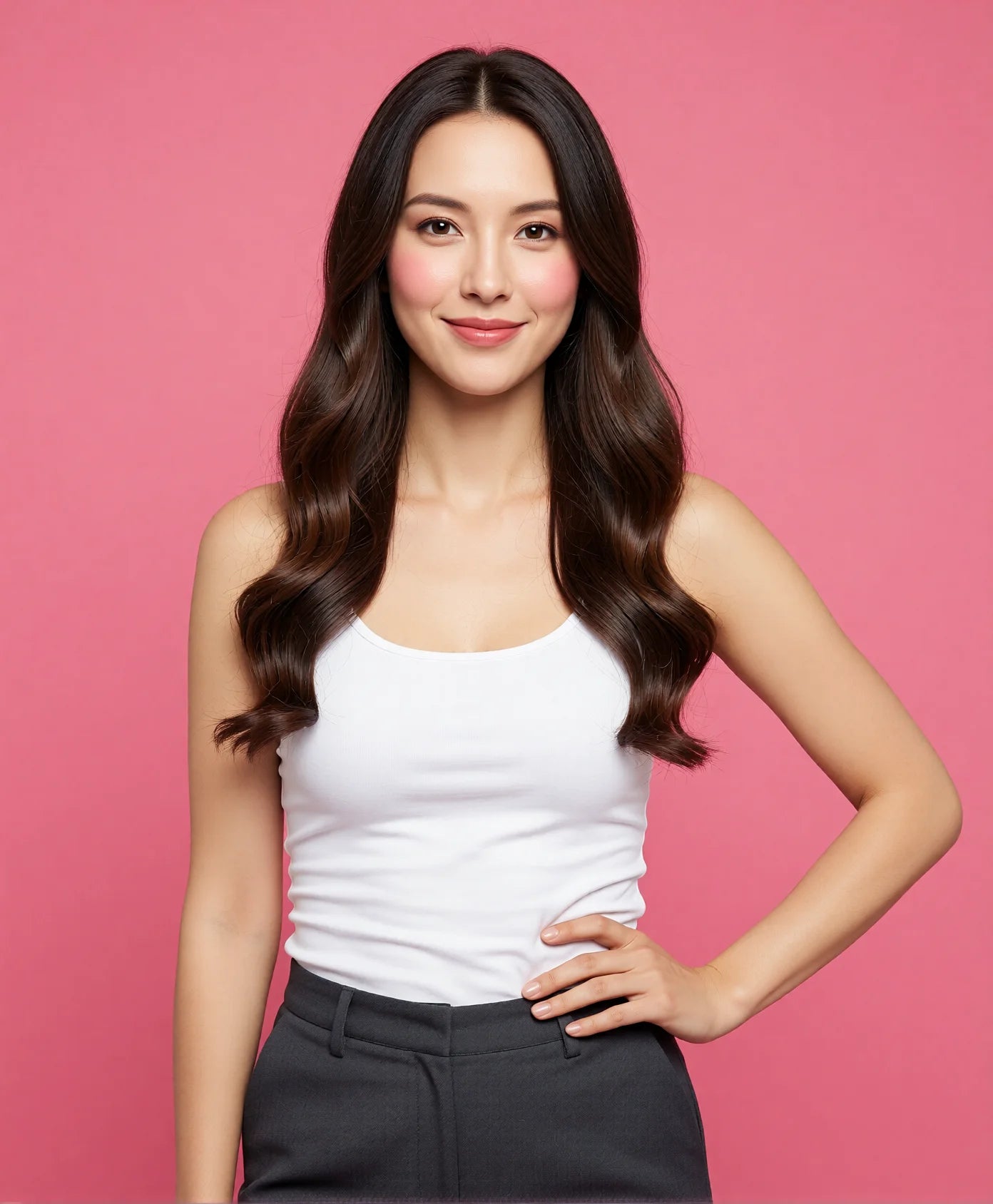 High Waisted Flared Yoga Pants with Ruffle Trim & Butt Lifting