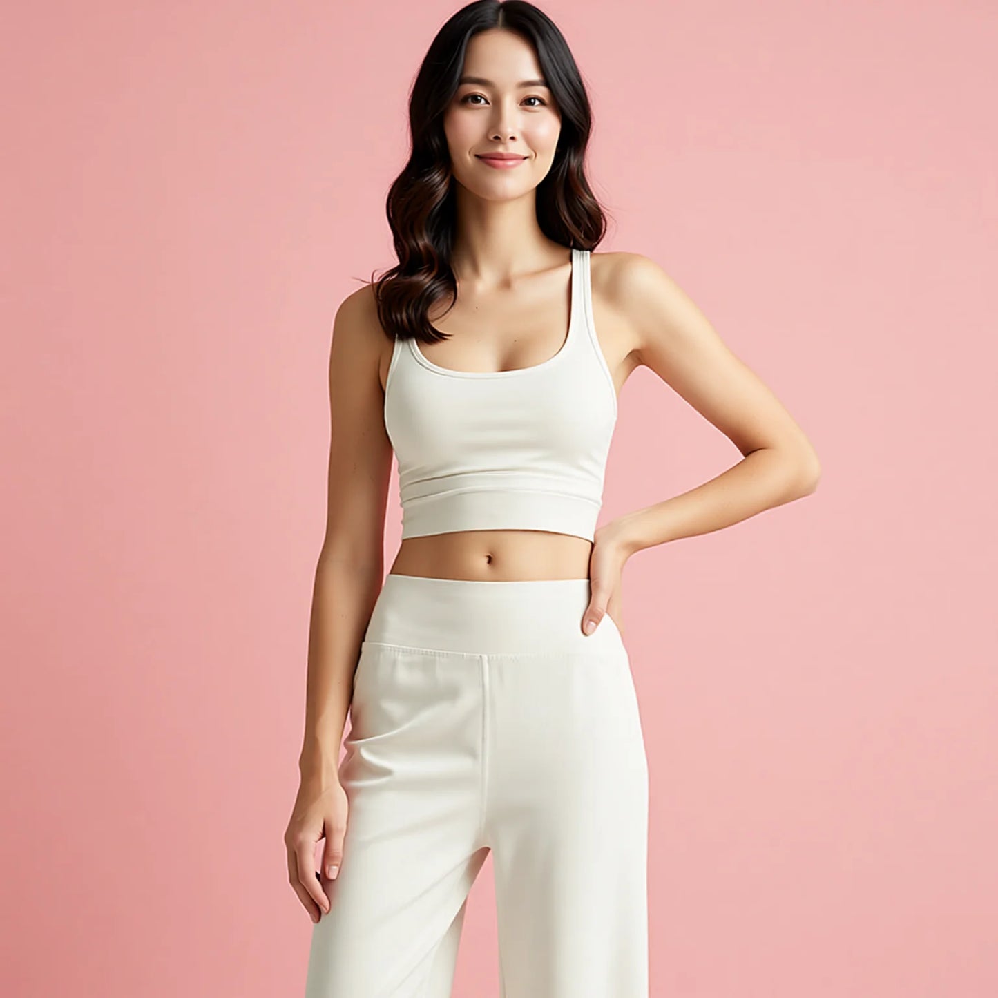 High-Waisted Wide Leg Lounge Pants for Women - Breathable Loose Fit