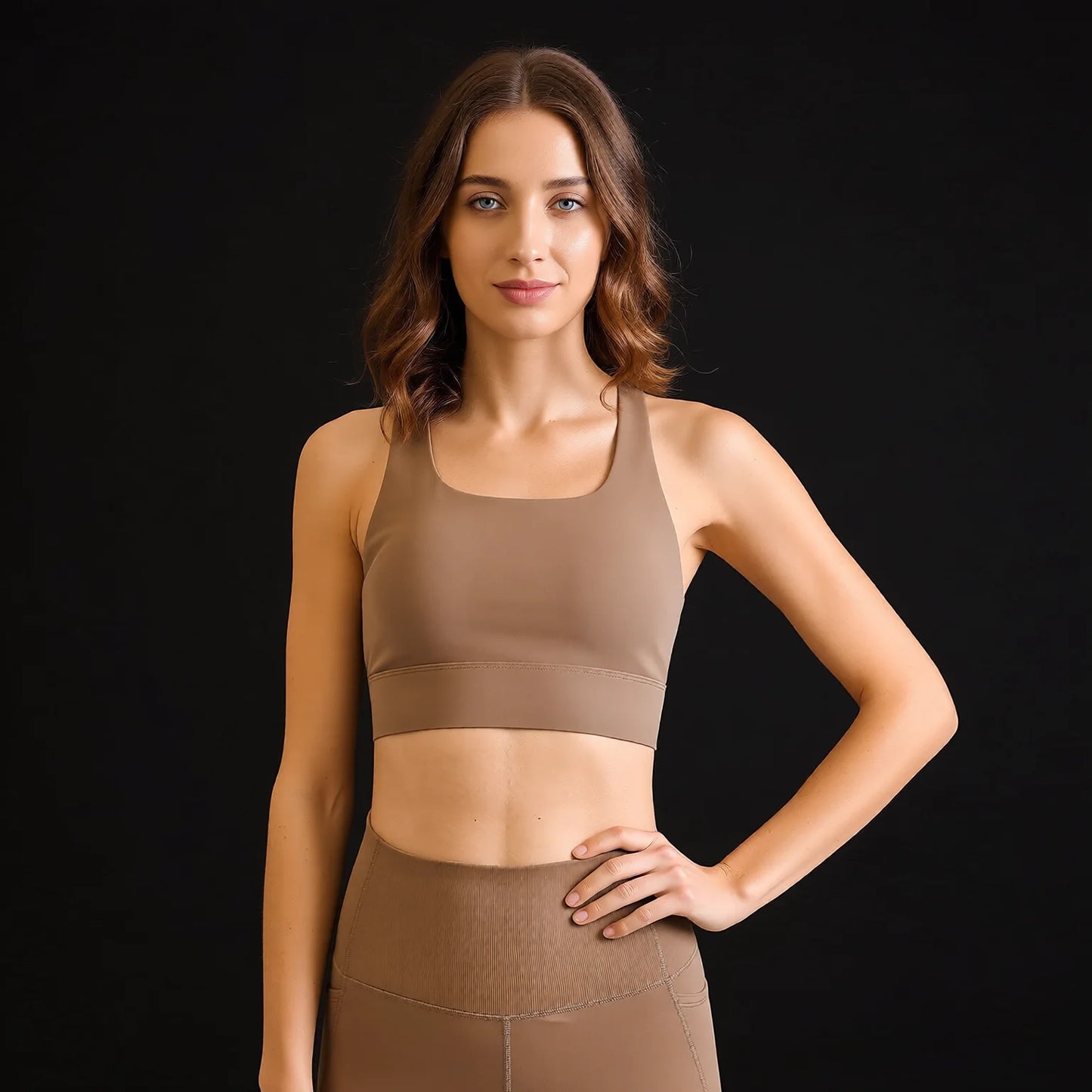 High-Intensity Motion Bra: Breathable Backless Sports Bra with Push-Up and Hollow Details