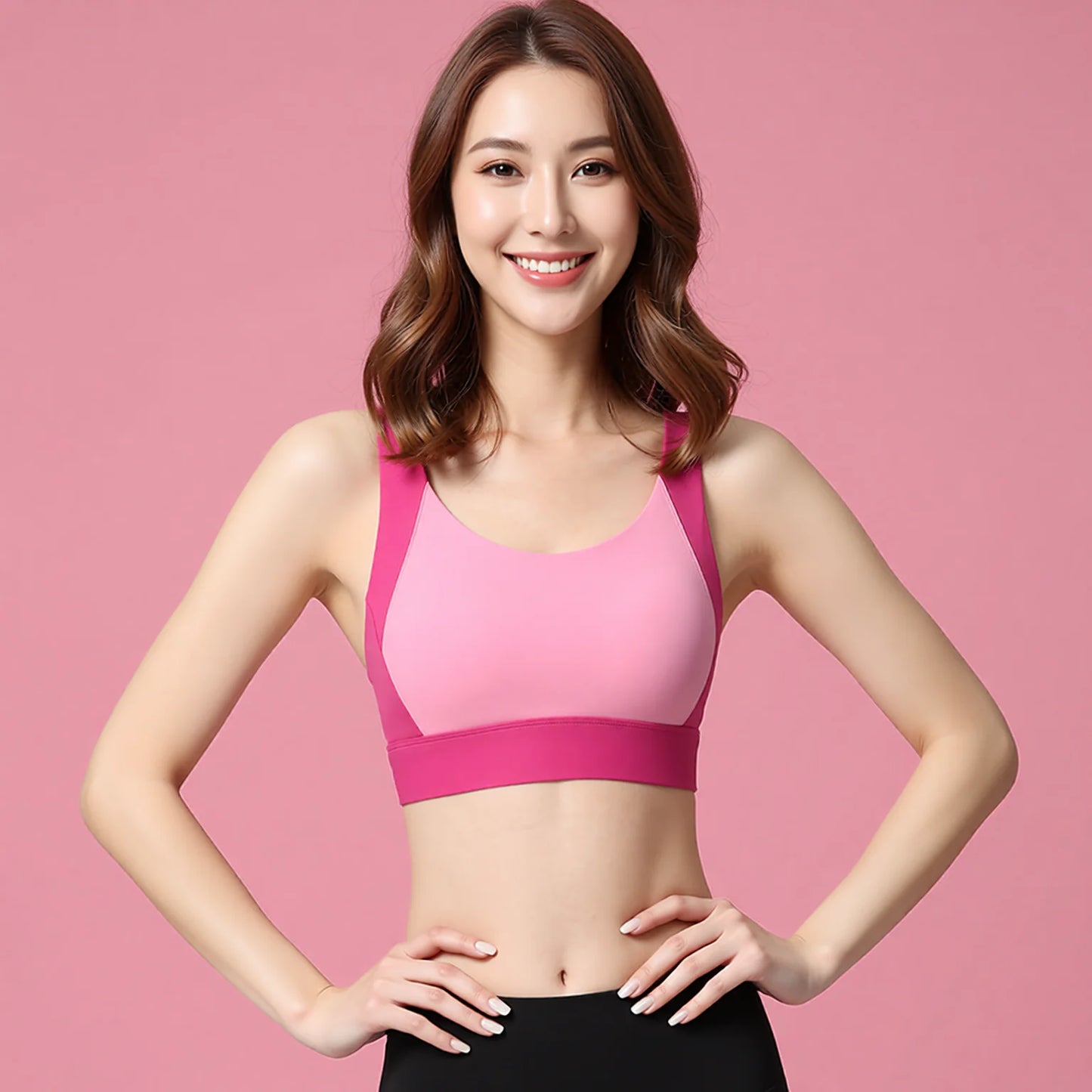 High-impact beauty back sports bra for women