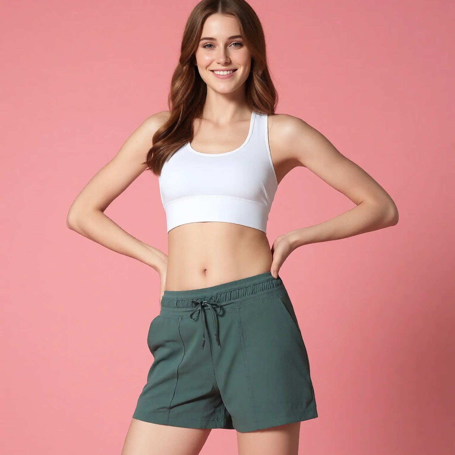 Cool Feel Athletic Shorts with Pockets
