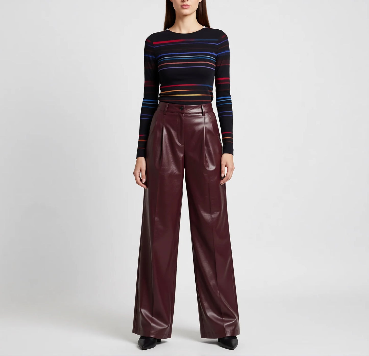 High Waisted Pleated Yoga Skirt Leggings - Anti-Chafe Quick Dry