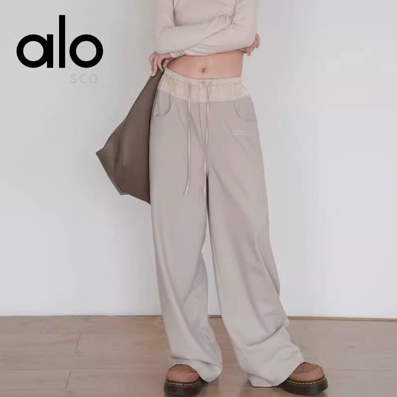 Loose Straight Wide-Leg Yoga Pants - High-Waisted Comfy Lounge Loungewear