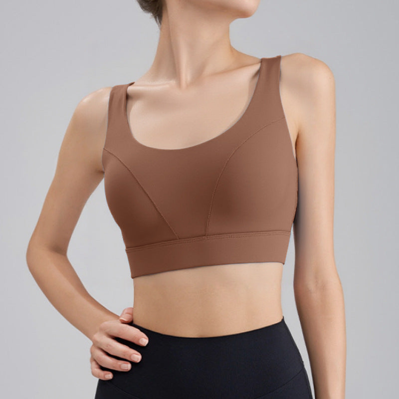 Padded One-Piece Yoga Crop Top - Sports Bra Camisole