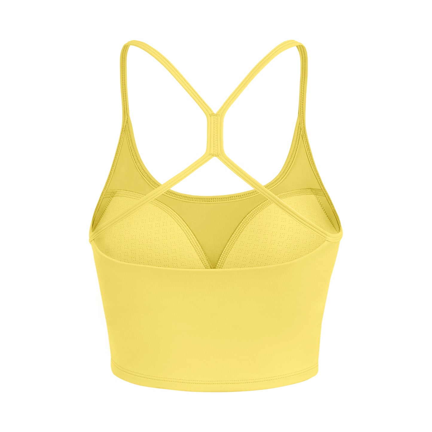 Crisscross Strappy Crop Sports Bra