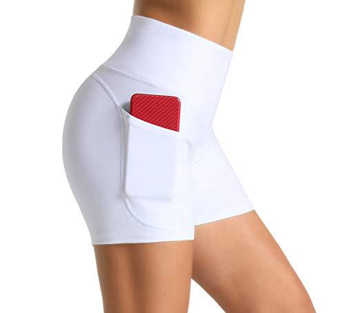 High-Waist Butt-Lifting Fitness Shorts with Side Pockets