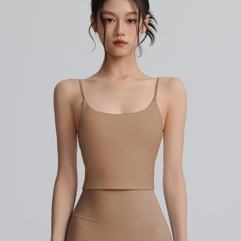 Strappy Backless Sports Bra