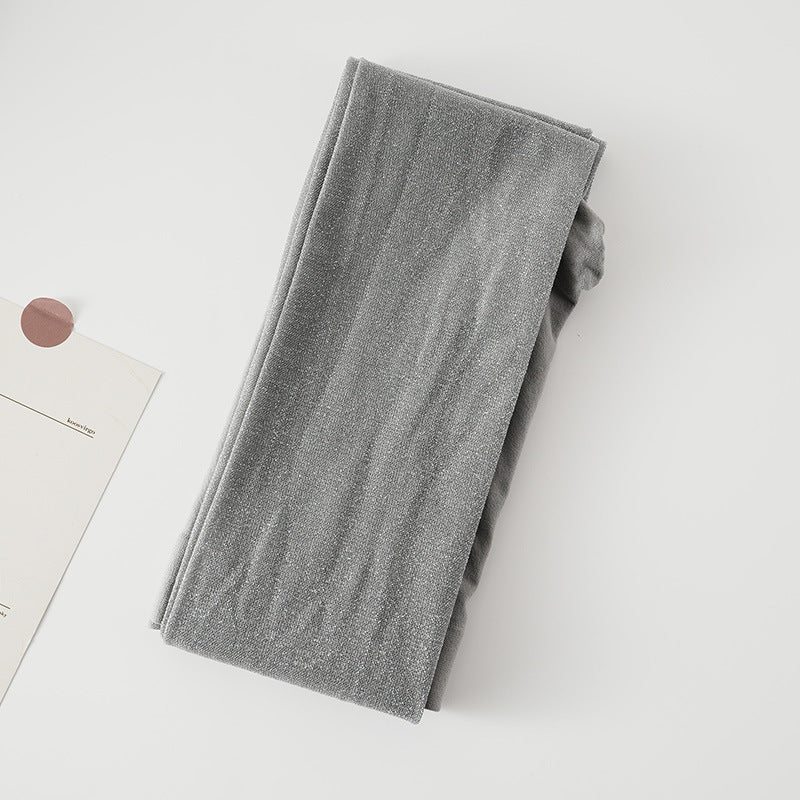 Shiny Silver Thread Sheer Pantyhose - Black, Grey & Mocha Tights