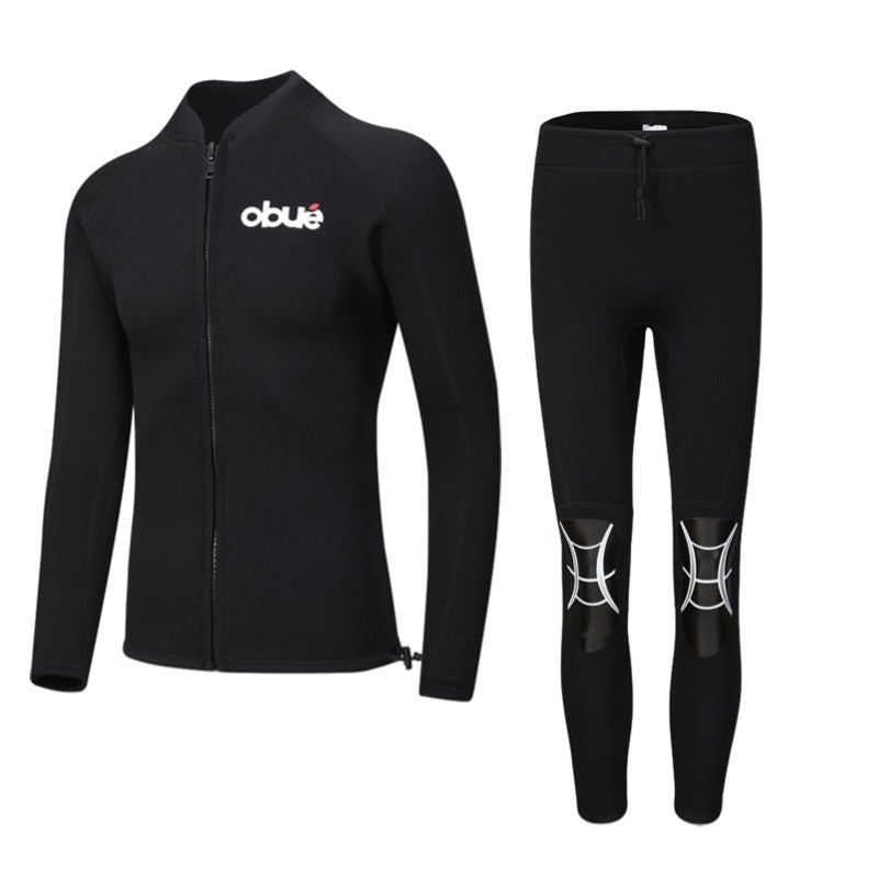 Long Sleeve UV Protection Rash Guard Two-Piece Swim Set