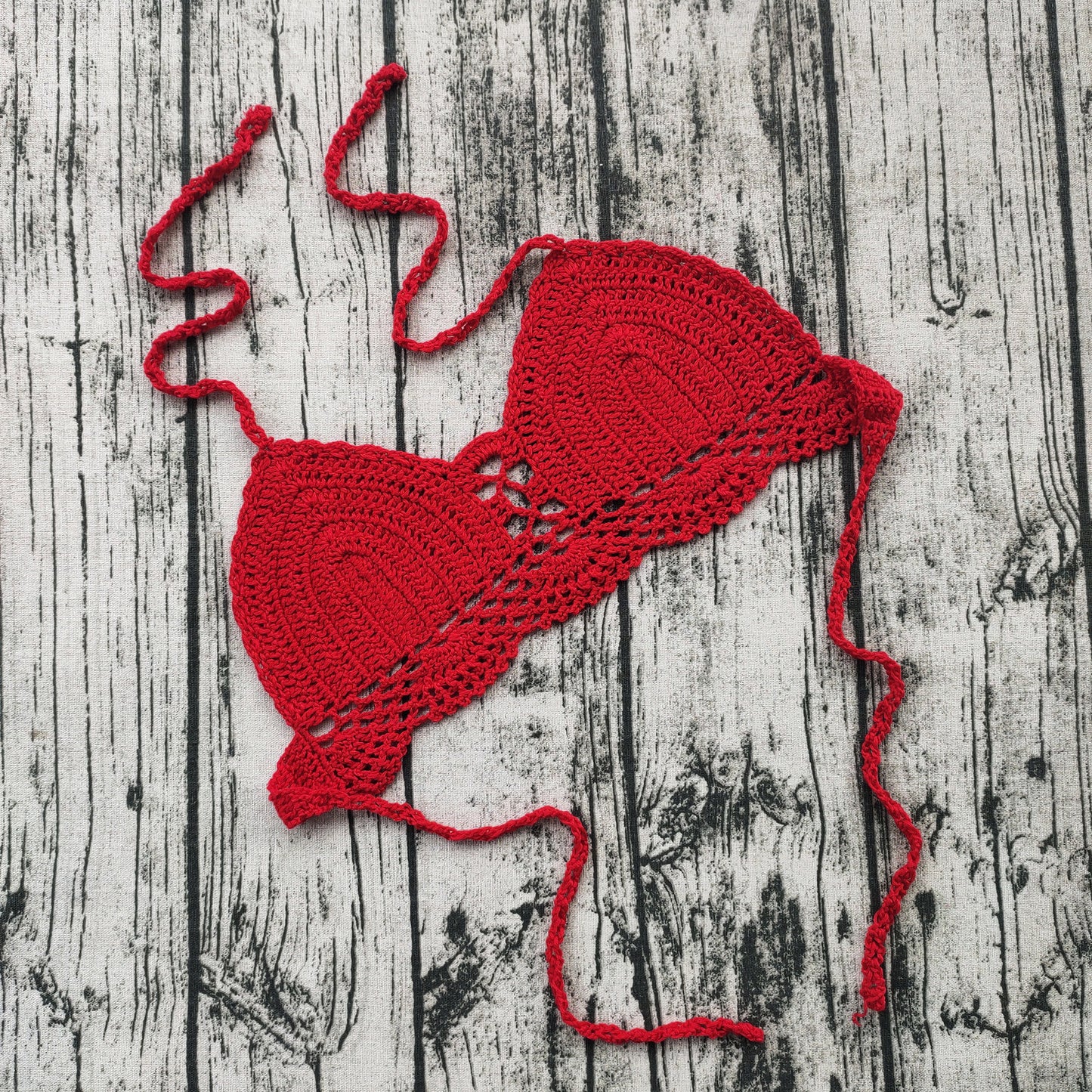Handmade Crochet Lace Push-Up Bra