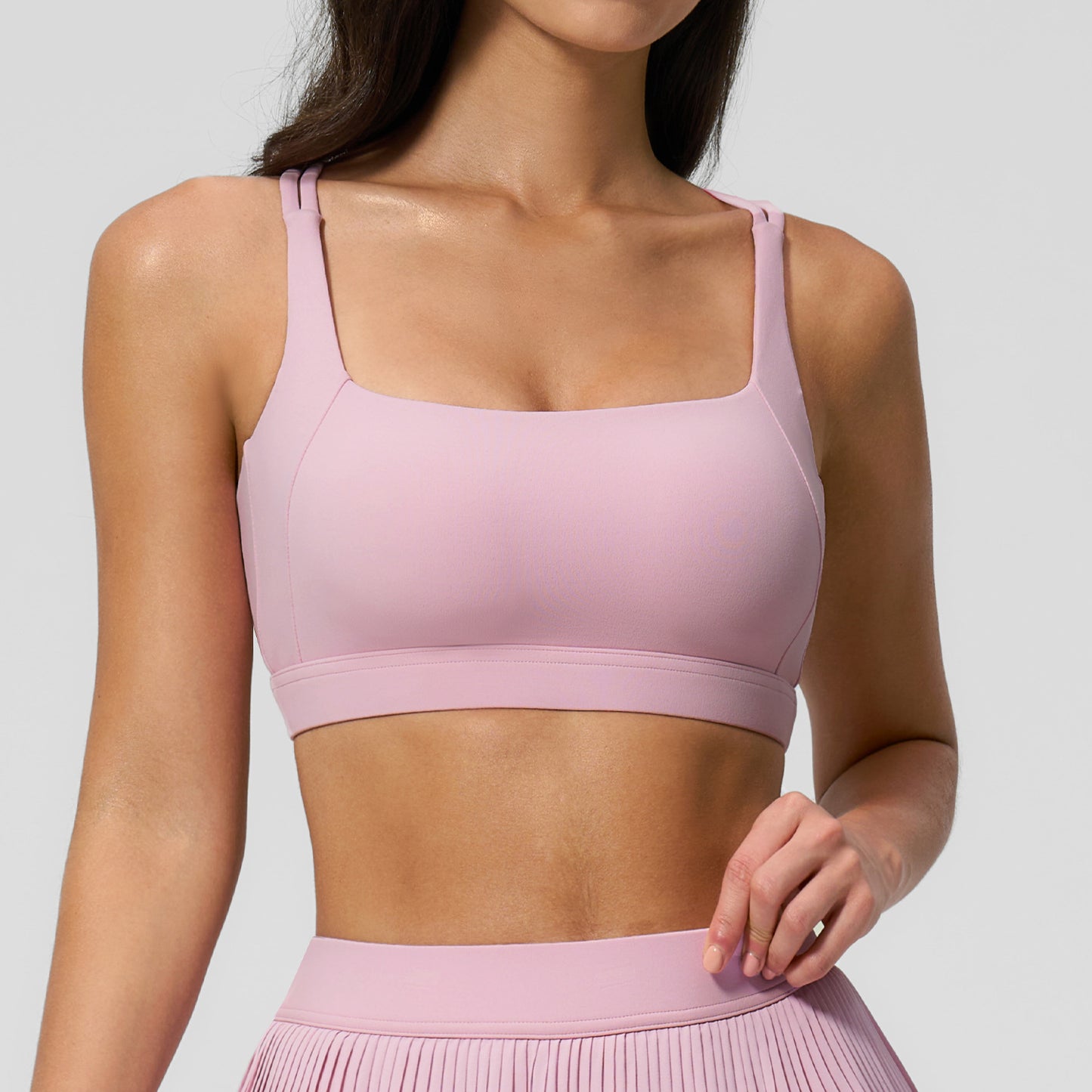Cloud Feel Anti-Shock Sports Bra - High Stretch Power Sculpting Crop Top