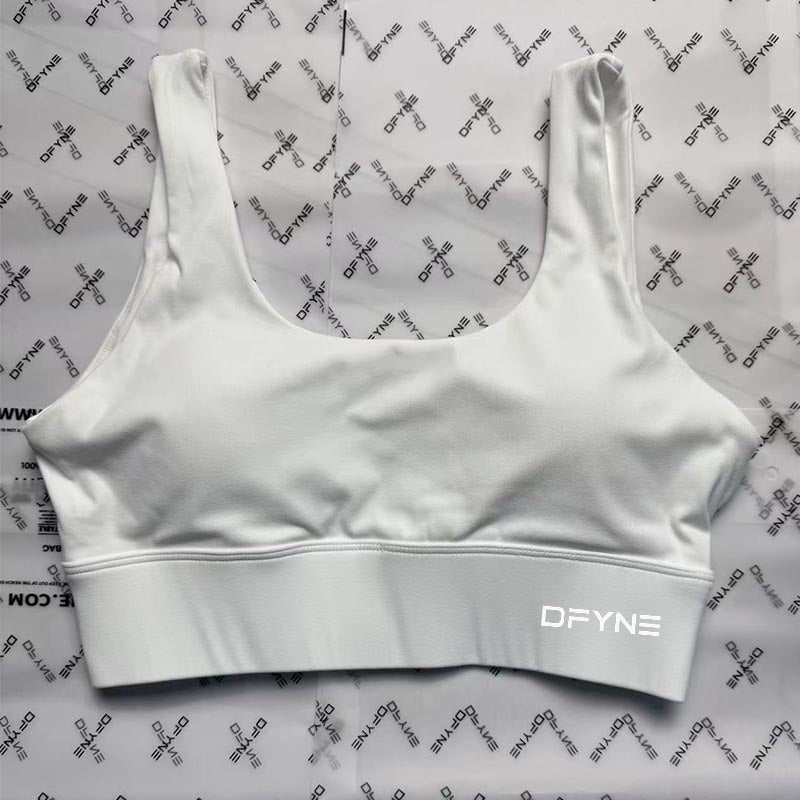 U-Neck Backless Yoga Bra with Built-in Pads