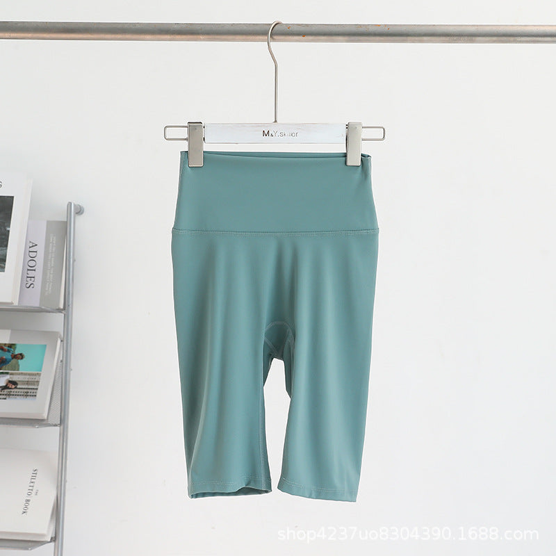 High Waist Five-Inch Yoga Shorts for Summer