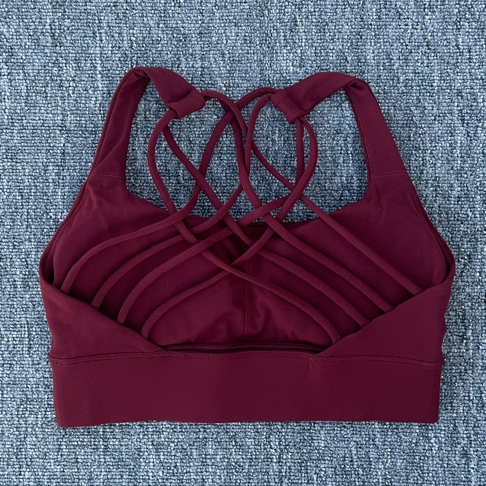 High Intensity Criss Cross Back Sports Bra, High Support