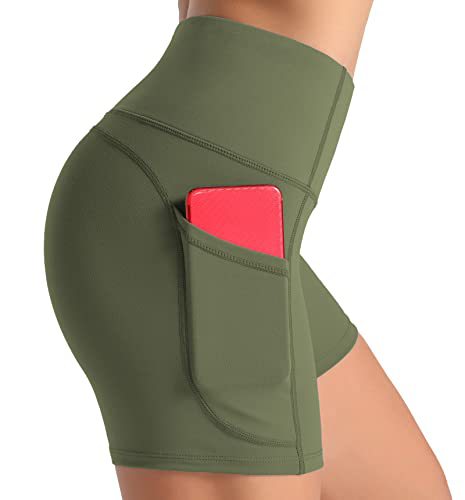 High-Waist Butt-Lifting Fitness Shorts with Side Pockets