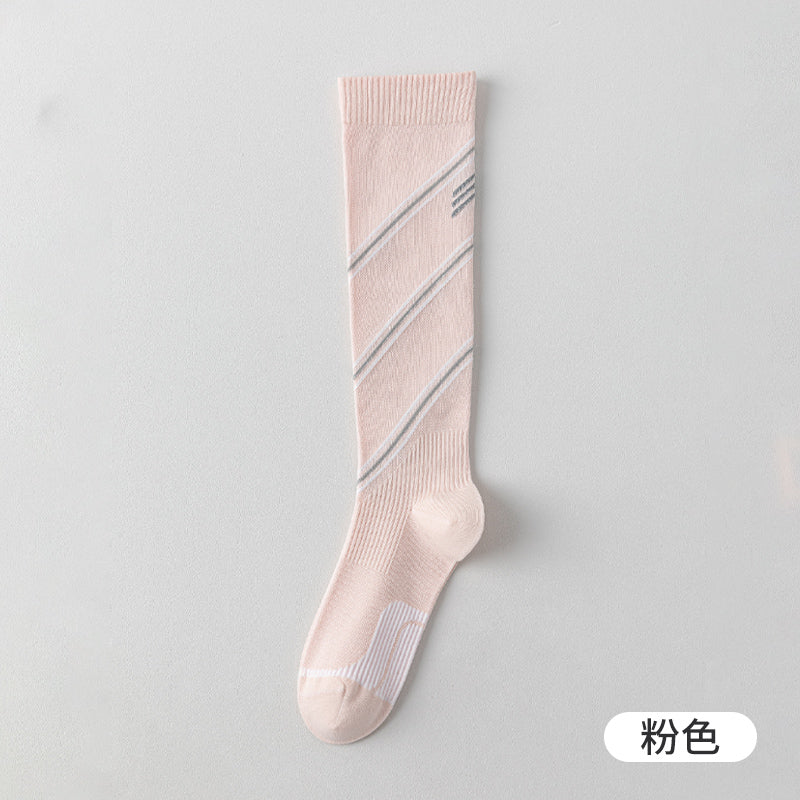Performance Compression Calf Socks with Reflective Details for Cycling and Running