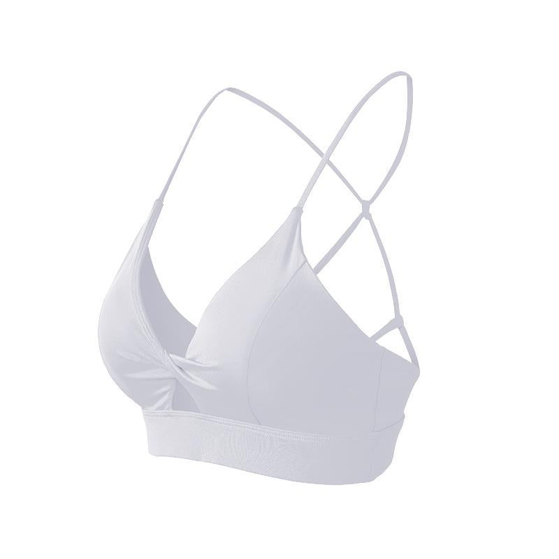 Thin Strap High Elastic Sports Bra for Yoga Fitness & Outdoor Activity