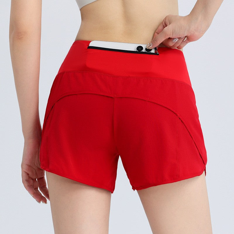 Women's Running Shorts with Phone Pocket Anti-Chafing Liner