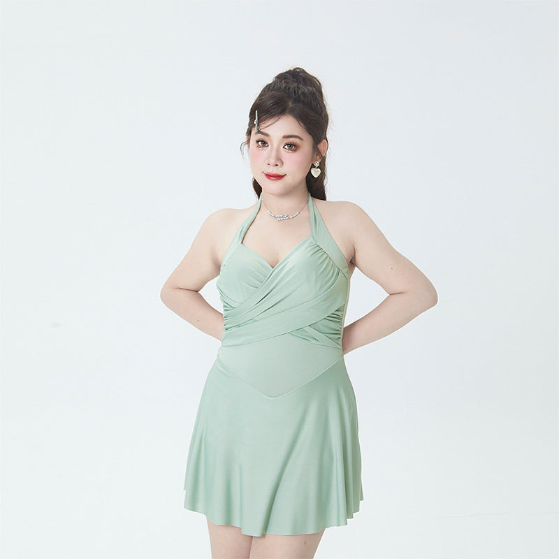 Tummy Control One Piece Swimsuit for Plus Size Women