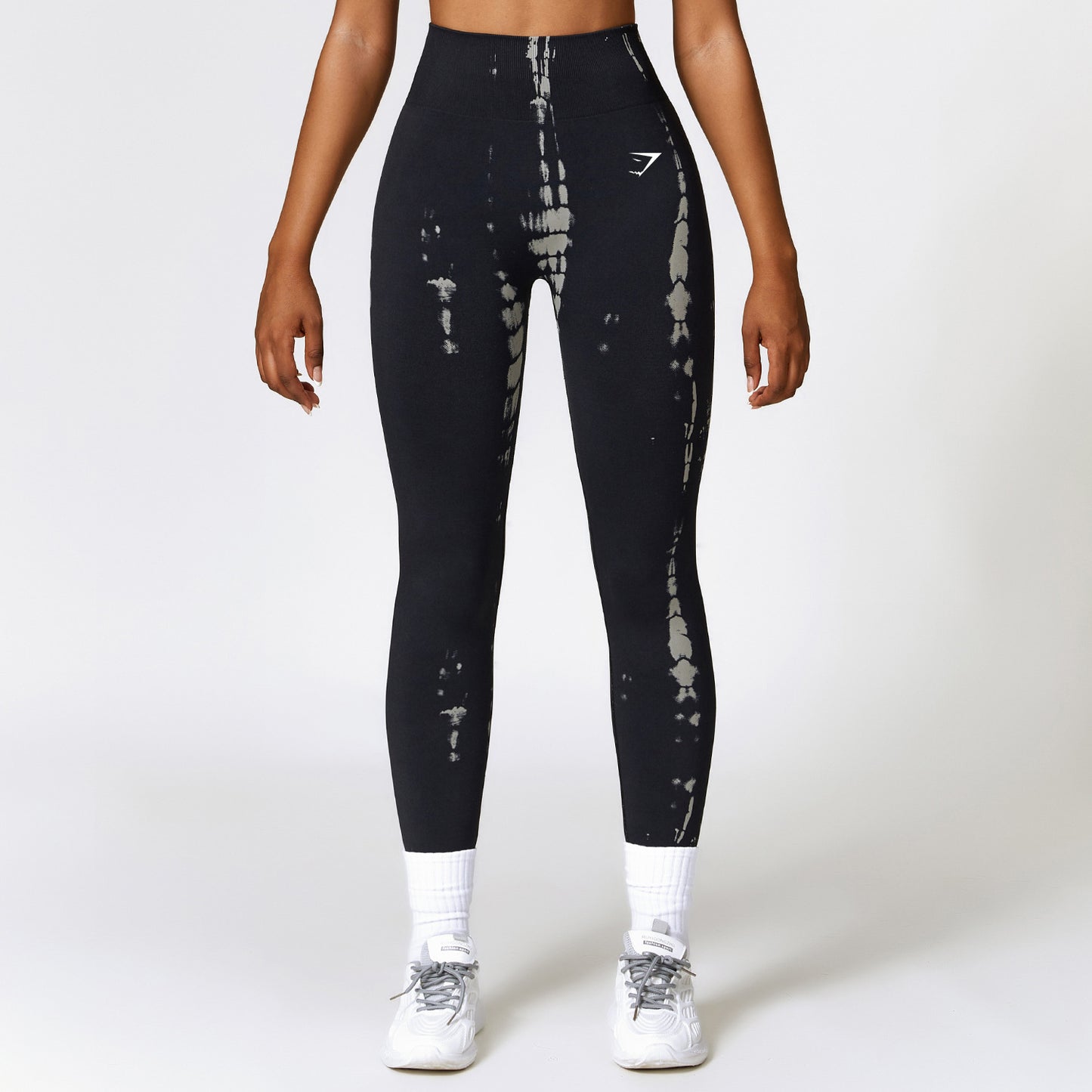 High-waisted butt-lifting yoga leggings mid-length gym training