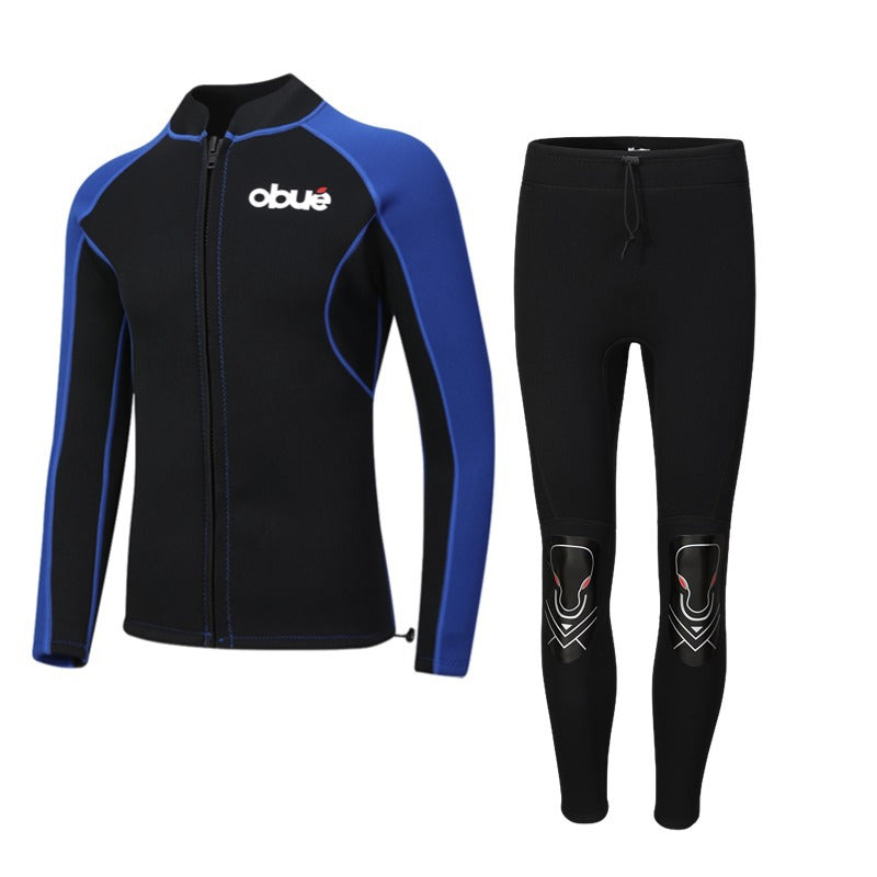 Long Sleeve UV Protection Rash Guard Two-Piece Swim Set