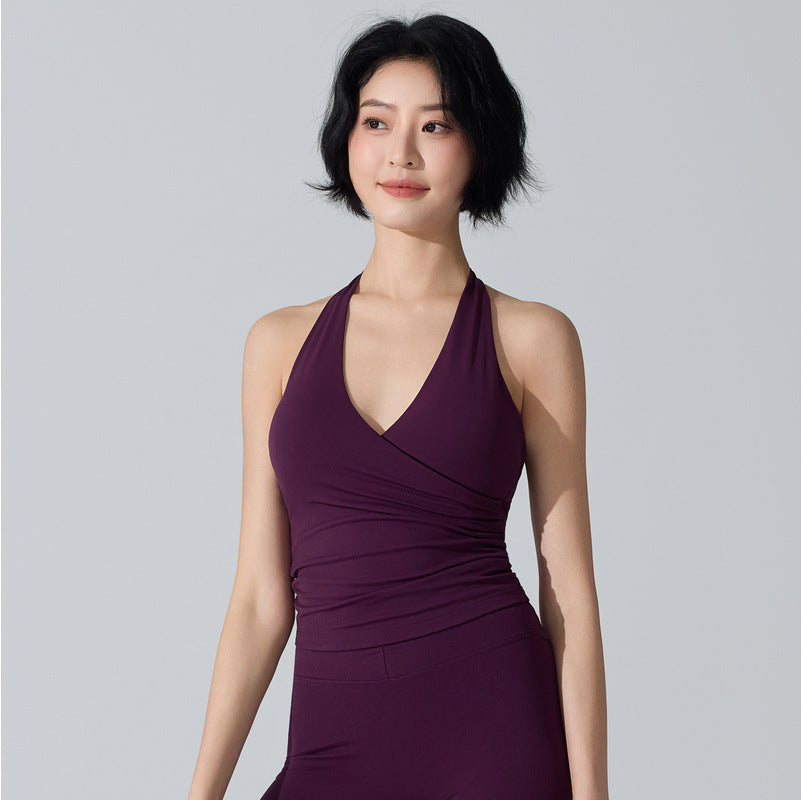 V-Cut Seamless Yoga Vest - Breathable & Naked Feel Innerwear