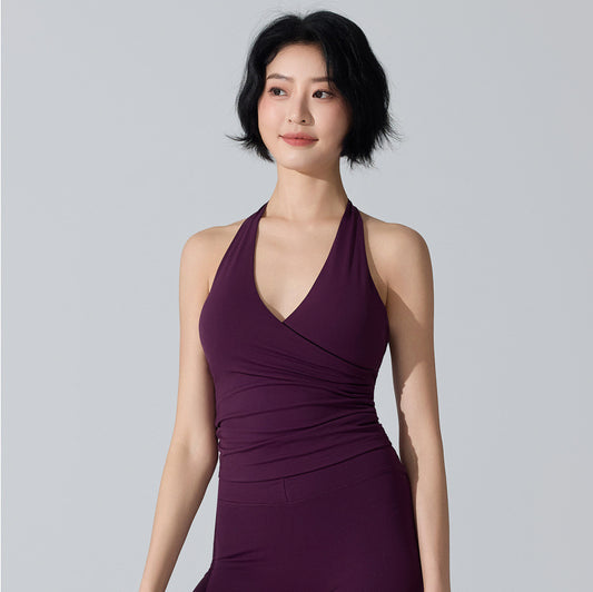 V-Cut Seamless Yoga Vest - Breathable & Naked Feel Innerwear