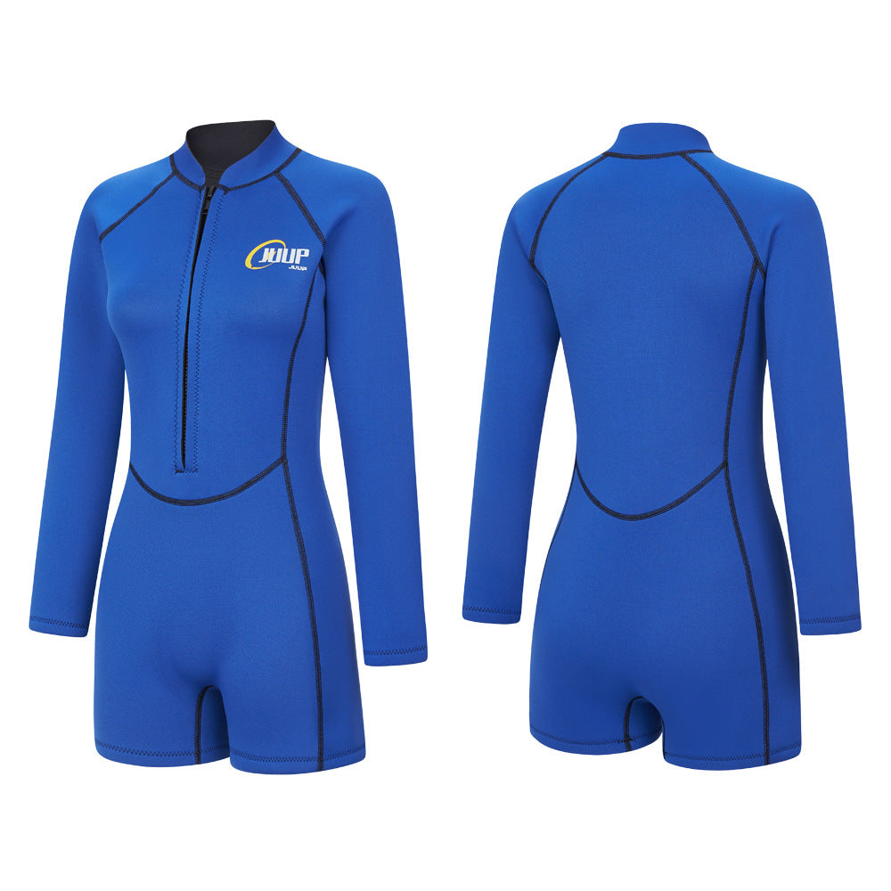 Womens 2.5mm Wetsuit Rash Guard Long Sleeve